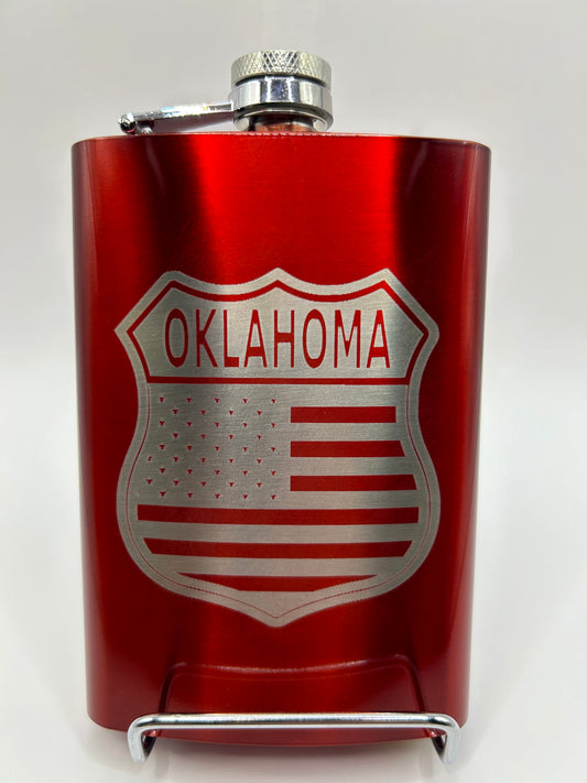 Oklahoma Stainless Steel Flask