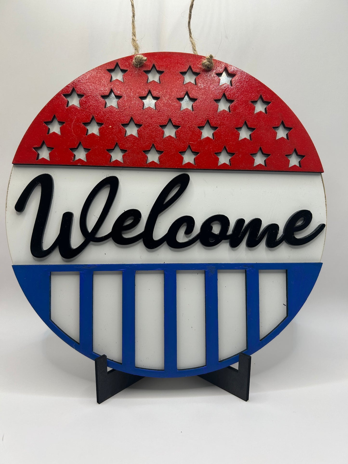 Patriotic Welcome Sign